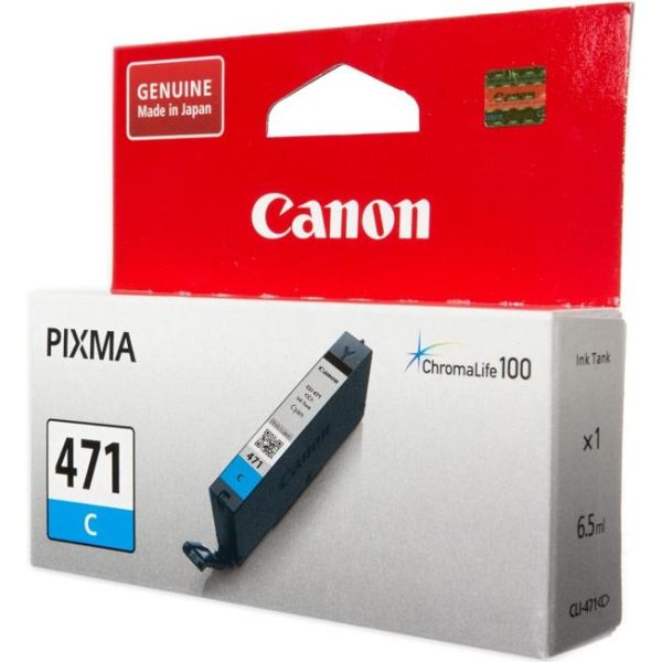 Картридж струменевий Canon CLI-471C PIXMA MG5740/MG6840 Cyan