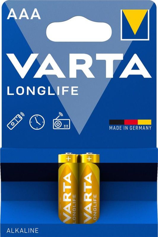 Батарейка Varta Longlife лужна AAA блістер, 2 шт