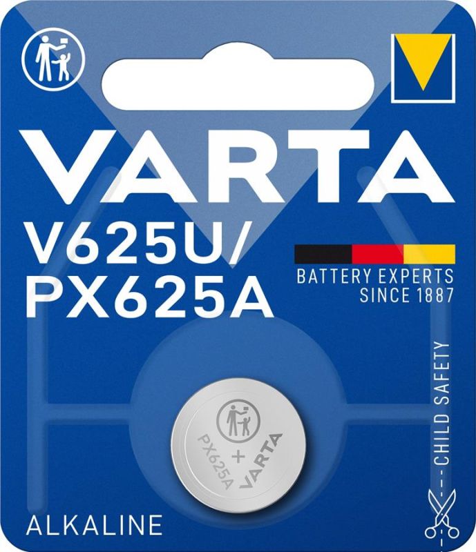 Батарейка Varta лужна V625 U (AG625, GPAX625A, EPX625G, KA625, R625, PX625A) блістер, 1 шт