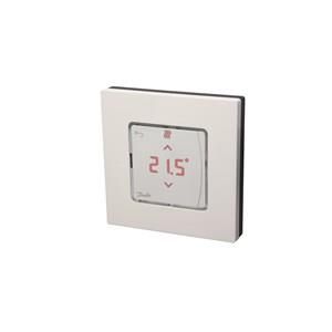 Терморегулятор Danfoss Icon RT IR, +5...35 °C, датчик інфрачервоний, бездротовий, накладний, 3В, білий