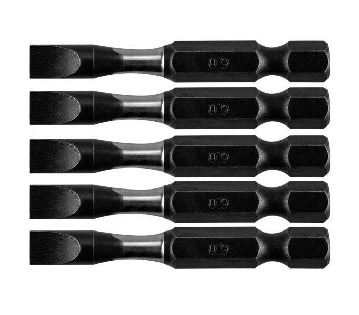 Біти Neo Tools 1/4", ударні, SL6х50мм, сталь S2, набір 5шт
