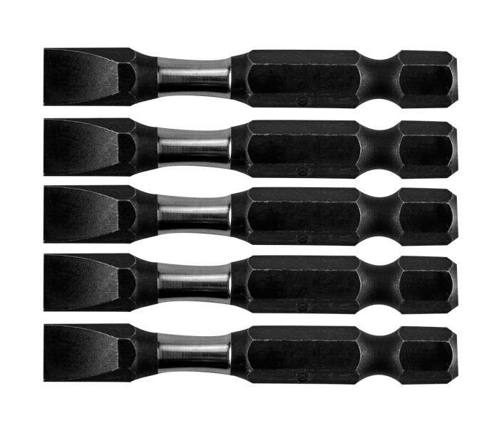 Біти Neo Tools 1/4", ударні, SL8х50мм, сталь S2, набір 5шт