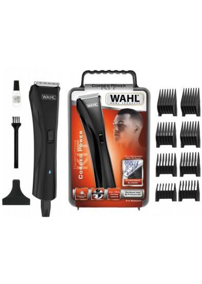 Машинка для стрижки WAHL Hybrid Clipper, від мережі, вібраційний мотор, насадок-8, сталь, чорний