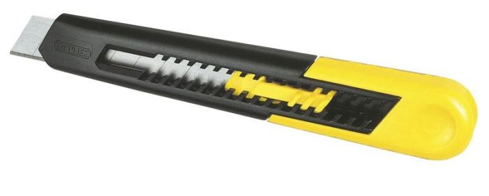 Ніж будівельний сегментований Stanley SM, 18мм, корпус пластик, 160мм
