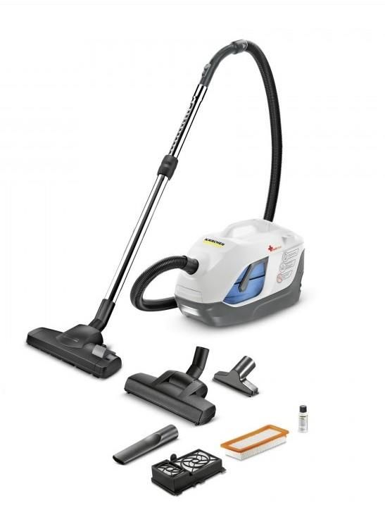 Пилосос Karcher миючий DS 6 Plus, 650Вт, конт пил -0.6л, вода -2 л, НЕРА, білий