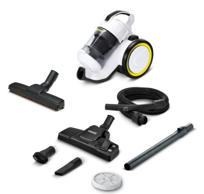 Пилосос Karcher контейнерний VC 3 Plus Premium, 700Вт, конт пил -0.9л, вага-4.4кг, HEPA 13, білий