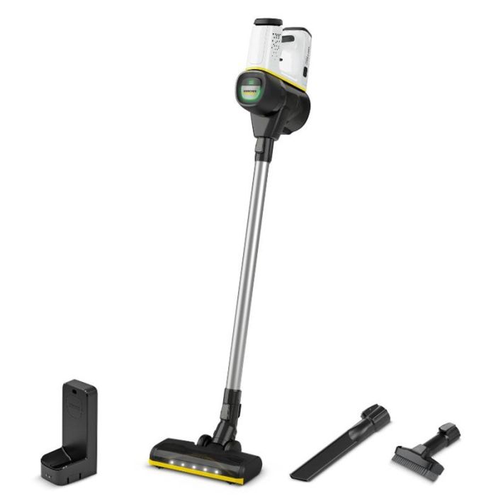 Пилосос Karcher безпровідна VC 6 CORDLESS OURFAMILY, конт пил -0.8л, автон. робота до 50хв, вага-2.5кг, НЕРА 12, білий
