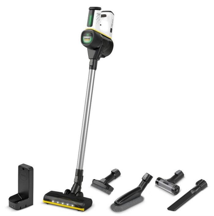 Пилосос Karcher безпровідний VC 7 Cordless yourMax, 350Вт, конт пил -0.8л, автон. робота до 60хв, вага-2.57кг, HEPA 12, білий