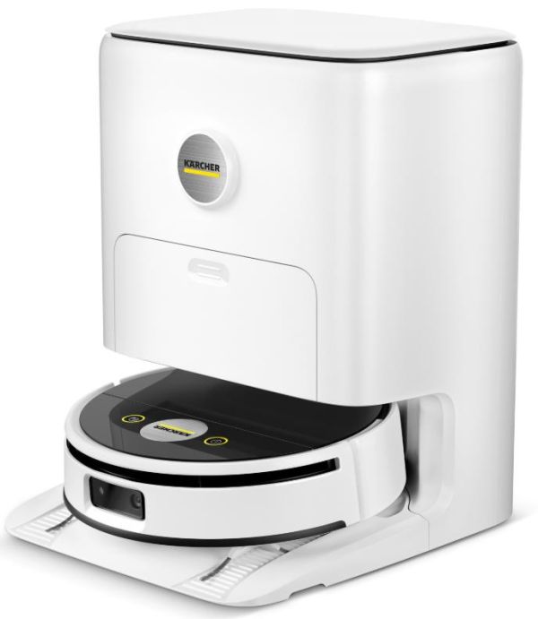 Робот-пилосос karcher RVF 7 Comfort, вологе прибирання, конт пил -0.25л, вода -0.30л, Bluetooth зарядна станція, білий