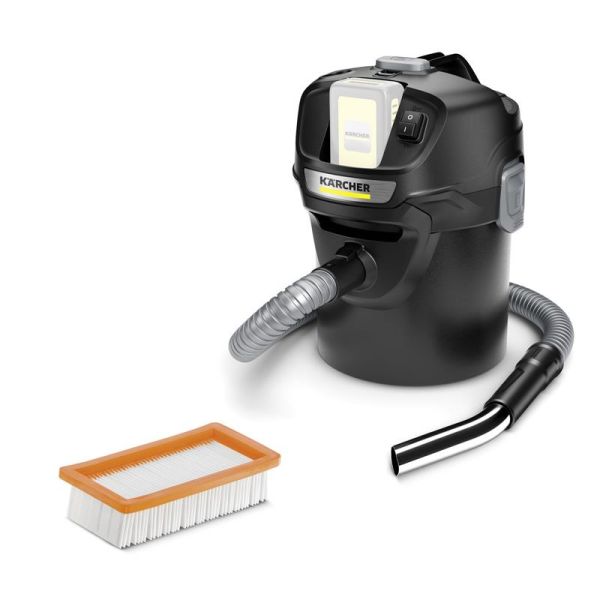 Пилосос для збору золи акумуляторний Karcher AD 2 Battery 18В контейнер 14л 3.9кг без АКБ та ЗП
