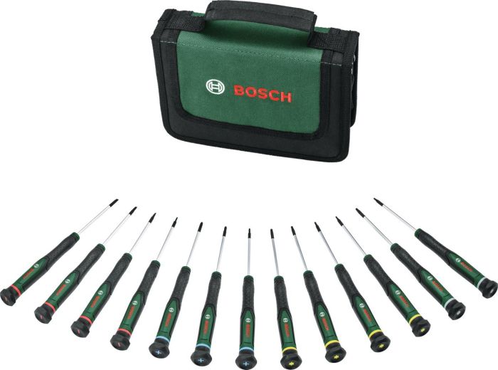 Викрутка прецизійна Bosch SL, PH, TX, HEX, сталь CrV, набір 13шт