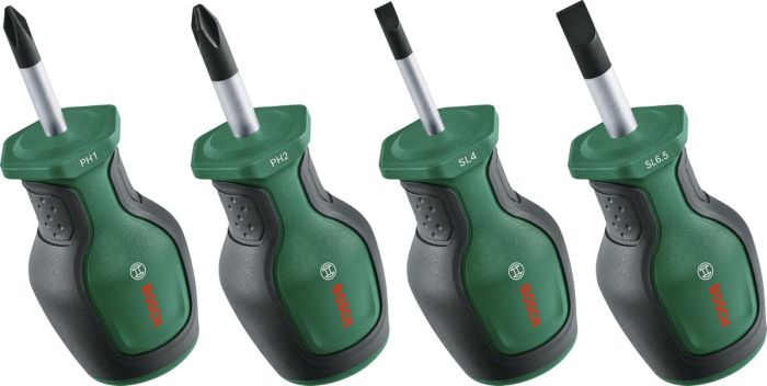Викрутки Bosch SL, PH, сталь CrV набір 4шт