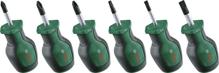 Викрутки Bosch PH, PZ, TX, SL, сталь CrV набір 6шт