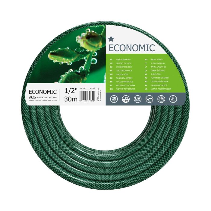 Шланг садовий Cellfast ECONOMIC 1/2" 30м 3 шари до 20бар -10…+50°C