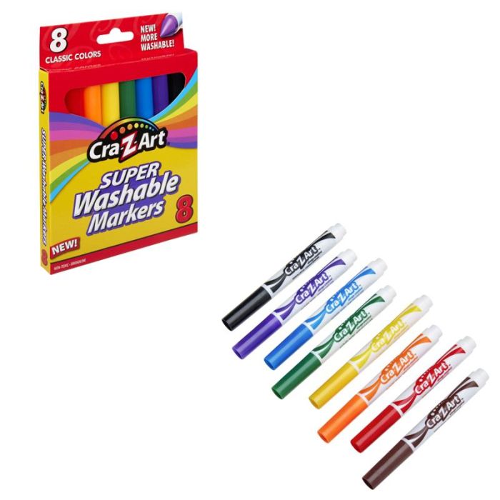 Маркери легкозмивні Cra-Z-Art Super Washable, 8шт
