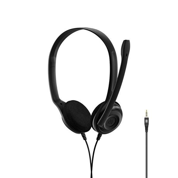 Гарнітура Комп`ютерна стерео On-Ear EPOS PC 5 Chat, 3.5мм, односпрямований, 2м, Чорний