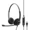 Гарнітура Комп`ютерна стерео On-Ear EPOS IMPACT SC 260 USB MS II, USB, односпрямований, сертифікат Microsoft Teams, 2.9м, Чорний