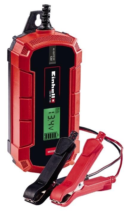 Зарядний пристрій Einhell CE-BC 4 M, 12В, 3-120А·год, макс 4А, мікропроц контроль