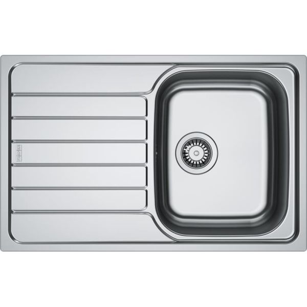 Мийка кухонна Franke Spark, нерж.сталь, прямокутник, з крилом, 780х500х340мм, чаша - 1, врізна, SKL 611-78, нерж декор