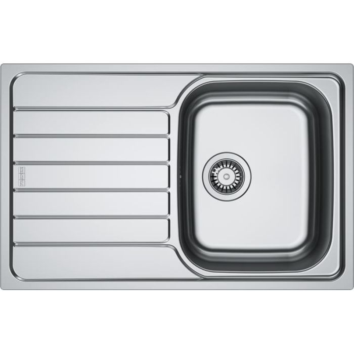 Мийка кухонна Franke Spark, нерж.сталь, прямокутник, з крилом, 780х500х340мм, чаша - 1, врізна, SKL 611-78, нерж декор
