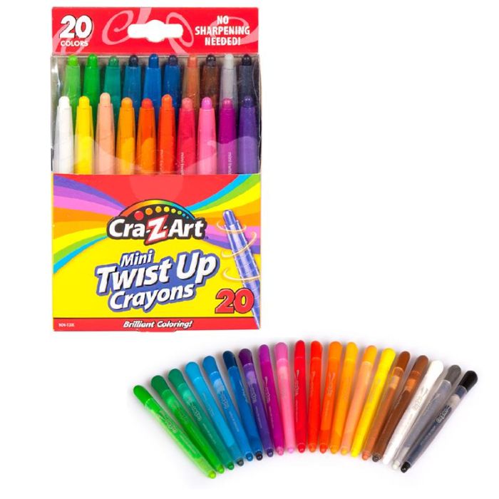 Кольорові олівці Cra-Z-Art Mini Twist Up, 20шт