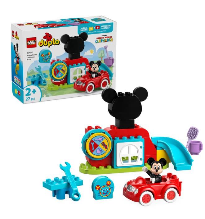 Конструктор LEGO DUPLO Disney Міккі Маус: Клубний будинок і автомобіль