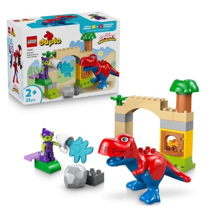 Конструктор LEGO DUPLO Disney Динозавр Spidey-Rex проти Зеленого Гобліна