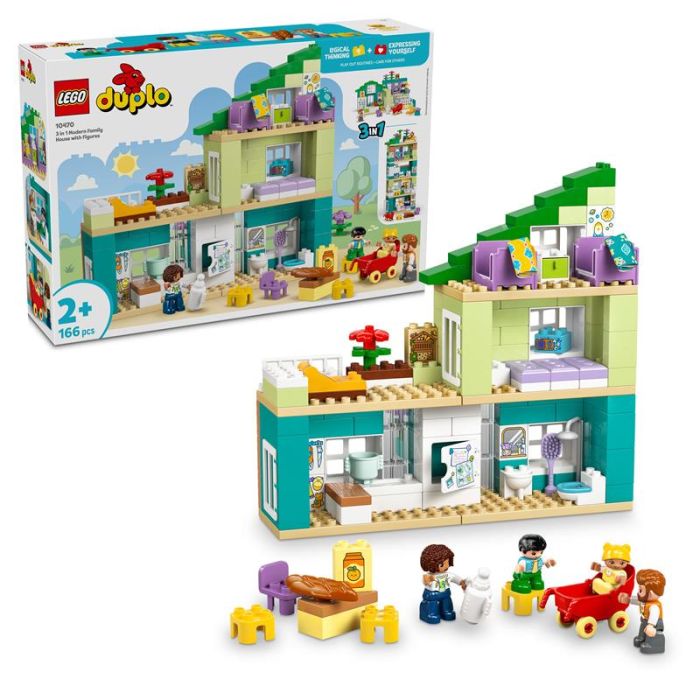 Конструктор LEGO DUPLO Town Сучасний родинний будинок із фігурками