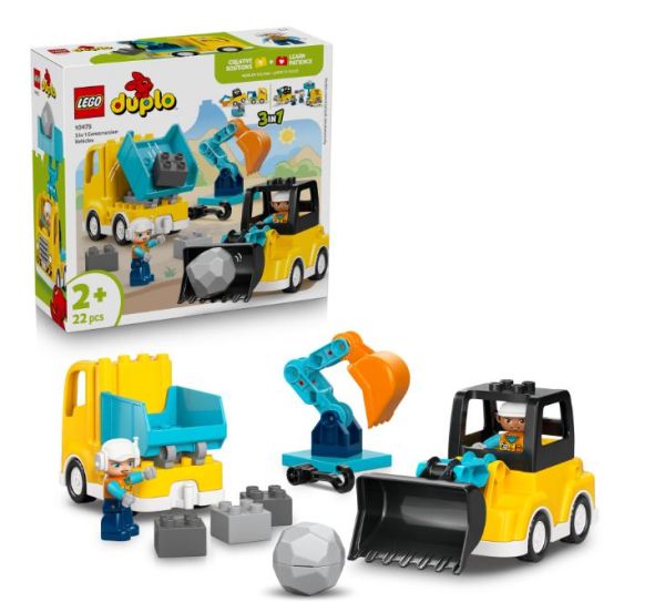 Конструктор LEGO DUPLO Town 3-в-1 Будівельна техніка