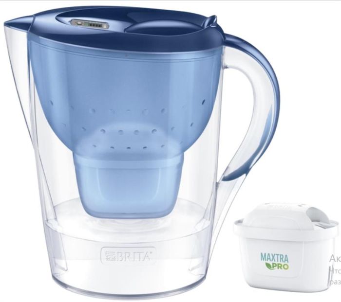 Фільтр-глечик Brita Marella XL Memo MXPro 3.5л (2л очищеної води) з картриджем синій