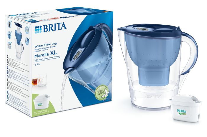 Фільтр-глечик Brita Marella XL Memo MXPro 3.5л (2л очищеної води) з картриджем білий