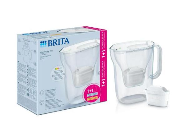 Фільтр-глечик Brita Style Essential MXPro 2.4л (1.4л очищеної води) + 2 картриджа білий