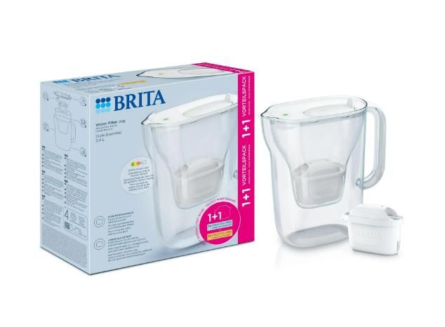 Фільтр-глечик Brita Style Essential MXPro 2.4л (1.4л очищеної води) + 2 картриджа білий