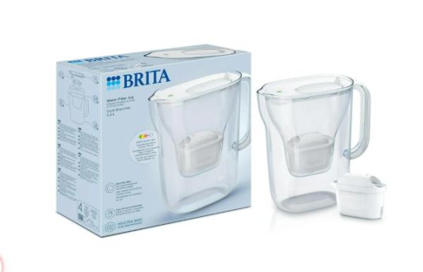 Фільтр-глечик Brita Style Essential MXPro 2.4л (1.4л очищеної води) з картриджем білий