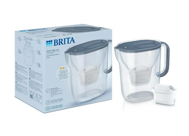 Фільтр-глечик Brita Style Essential XL MXPro 3.6л (2.3л очищеної води) з картриджем сіро-блакитний