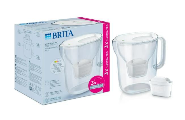 Фільтр-глечик Brita Style Essential XL MXPro 3.6л (2.3л очищеної води) + 3 картриджа білий