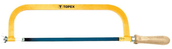 Ножівка по металу TOPEX, 300мм, 24TPI, дерев'яне руків'я