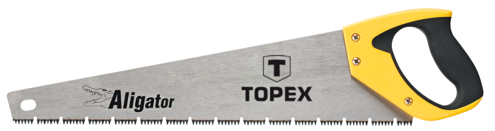 Ножівка по дереву TOPEX Aligator, 450мм, 7TPI