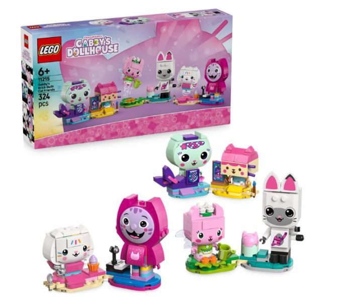 Конструктор LEGO Gabby's Dollhouse Друзі-коти Ґаббі з кубиків