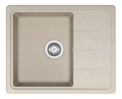 Мийка кухонна Franke Basis, фраграніт, прямокутник, з крилом, 620х500х200мм, чаша - 1, накладна, BFG 611-62, сахара