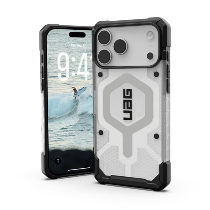 Чохол UAG для iPhone 18/17 Pro Max, Pathfinder Clear MagSafe, Ice/Silver