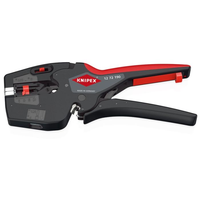 Знімач ізоляції KNIPEX MultiStrip, автоматичний, 0.03-10мм2 кусачки, регулювання довжини, 195мм, 0.170кг