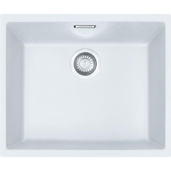 Кухонна мийка Franke Sirius, тектонайт, врізна, без крила, чаша-1, 525х440х200, SID 110-50, біла