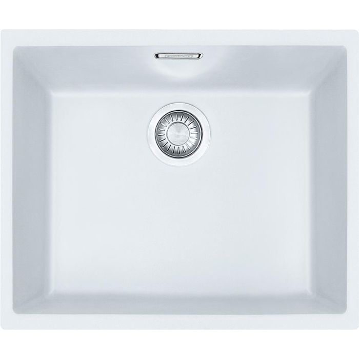Кухонна мийка Franke Sirius, тектонайт, врізна, без крила, чаша-1, 525х440х200, SID 110-50, біла