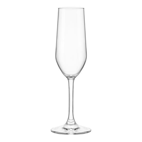 Набір келихів для шампанського Bormioli Rocco Nadia Cal Champagne, 205мл, h224мм, 4шт, скло, прозорий