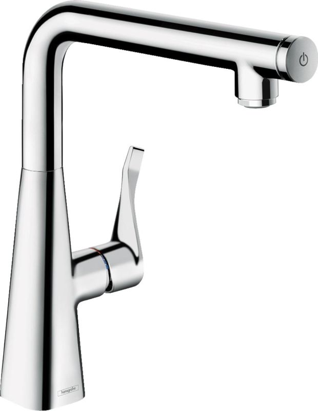 Змішувач для кухні Hansgrohe Metris Select, довж.виливу - 248мм, поворотний, важіль + кнопка, хром
