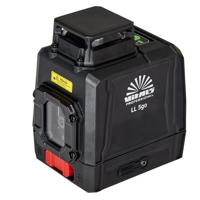 Нівелір лазерний Vitals Professional LL 5go до 50м ±0.3мм/м зелений промінь вертикаль 120° горизонталь 360° АКБ 3.7В 5200мА•год сумка IP54 0.63кг
