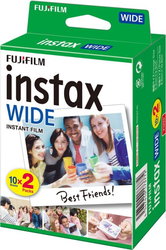 Фотопапір Fujifilm INSTAX WIDE GLOSSY (108х86мм 2х10шт)