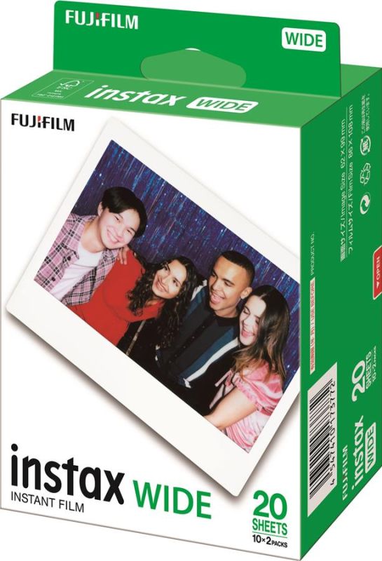 Фотопапір Fujifilm INSTAX WIDE GLOSSY (108х86мм 2х10шт)