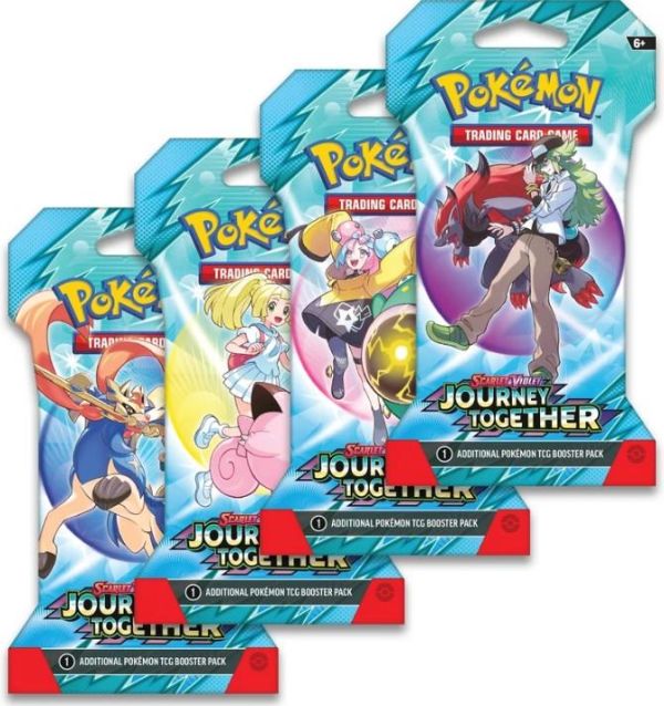 Колекційна карткова гра Pokemon: Journey Together Sleeved Booster, бустер пак (1 шт)